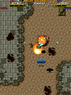 Fire Shark (Arcade) screenshot: Second player's time