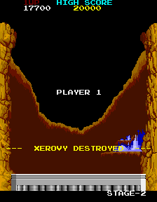 Return of the Invaders (Arcade) screenshot: Game over