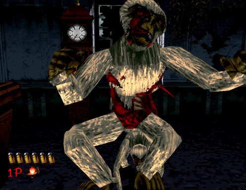 The House of the Dead (Arcade) screenshot: Zombie monkey