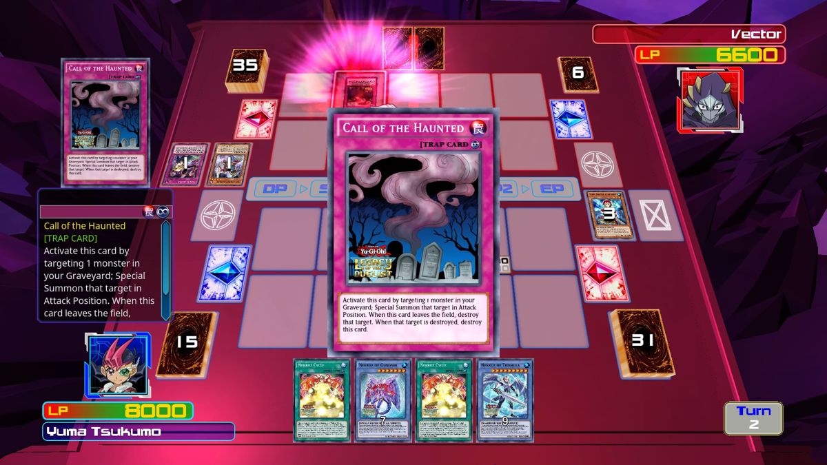 Yu-Gi-Oh!: Legacy of the Duelist (PlayStation 4) screenshot: My opponent activating a Trap Card