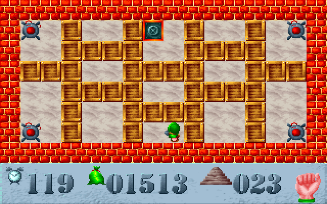 Saper (DOS) screenshot: Level 23