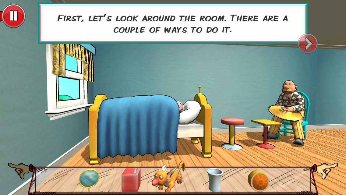 Rube Works: The Official Rube Goldberg Invention Game (iPhone) screenshot: Tutorial