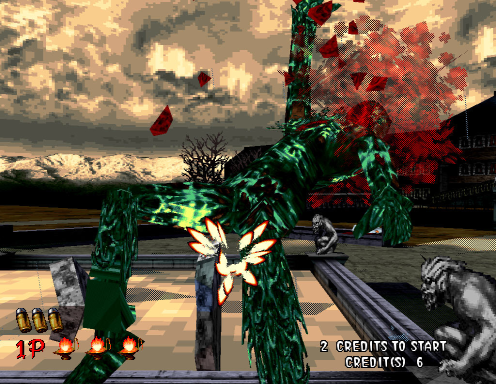 The House of the Dead (Arcade) screenshot: Water monster