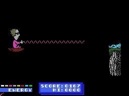 Dynamite Dan (MSX) screenshot: Killed by the doctor