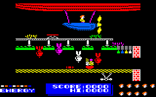 Dynamite Dan (Amstrad CPC) screenshot: Let's save the world