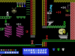 Dynamite Dan (MSX) screenshot: These interiors remind me of Jetset Willy