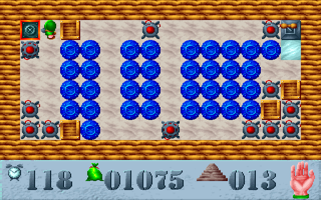 Saper (DOS) screenshot: Level 13