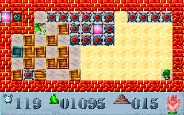 Saper (DOS) screenshot: Level 15