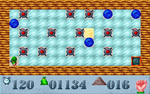 Saper (DOS) screenshot: Level 16