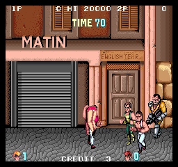 Screenshot of Double Dragon (Arcade, 1987) - MobyGames