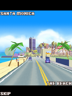 Driver: L.A. Undercover (J2ME) screenshot: The game starts out in Santa Monica