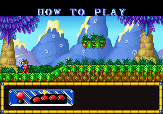 Blue's Journey (Arcade) screenshot: How to play