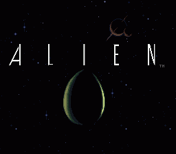 Alien³ (SNES) screenshot: Title Screen