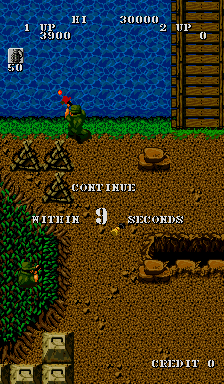 Guerrilla War (Arcade) screenshot: Continue?