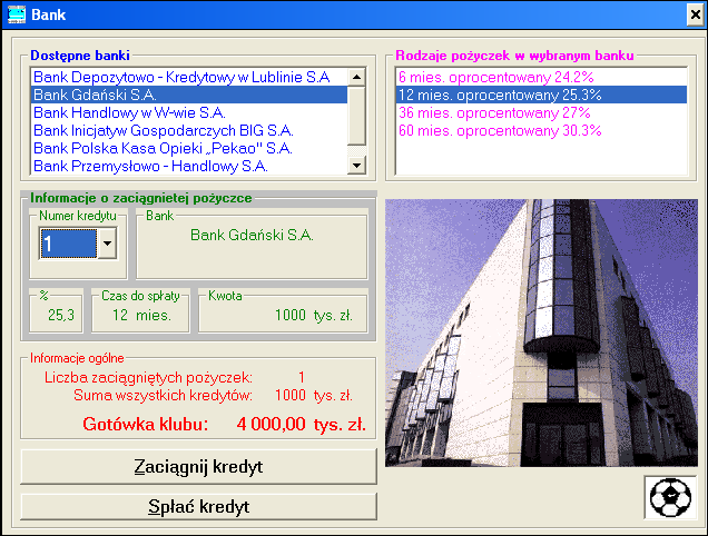 Liga Polska Manager '97 (Windows) screenshot: Credits information