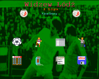 Liga Polska Manager '95 (Amiga) screenshot: Main menu