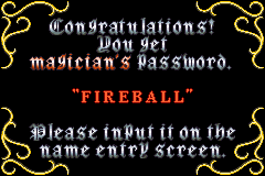 Castlevania: Circle of the Moon (Game Boy Advance) screenshot: One of secret modes unlocked