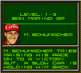 F1 World Grand Prix II for Game Boy Color (Game Boy Color) screenshot: Information. Deal with it.