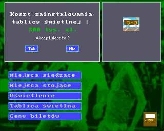 Liga Polska Manager '95 (Amiga) screenshot: Score board