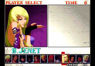 Garou: Mark of the Wolves (Arcade) screenshot: Character select