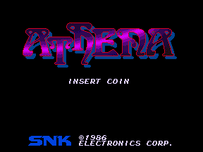 Athena (Arcade) screenshot: Title screen