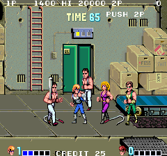 Screenshot of Double Dragon (Arcade, 1987) - MobyGames