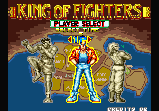 Fatal Fury (Arcade) screenshot: Select warrior