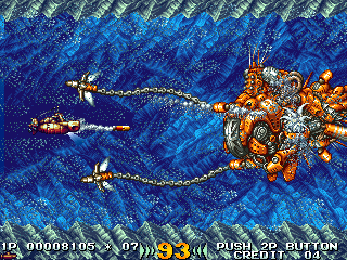 In the Hunt (Arcade) screenshot: Anchors on chains