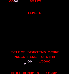 Millipede (Arcade) screenshot: Starting Score.