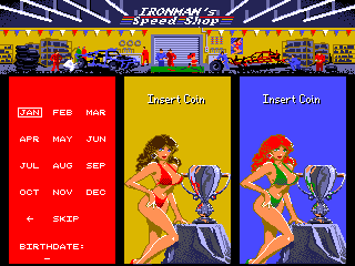Ivan 'Ironman' Stewart's Super Off Road (Arcade) screenshot: Enter Your name and date of birth