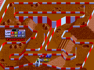 Ivan 'Ironman' Stewart's Super Off Road (Arcade) screenshot: Race start off