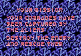 Alien Syndrome (Arcade) screenshot: Your Mission.