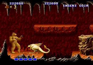 Altered Beast (Arcade) screenshot: Stage 3: Cavern of Souls