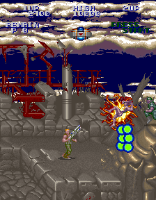 Screenshot of Super Contra (Arcade, 1988) - MobyGames