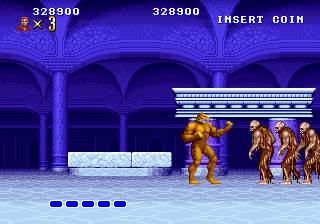 Altered Beast (Arcade) screenshot: Stage 4: Neff's Palace