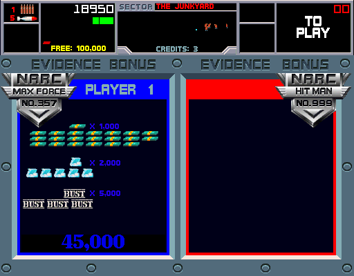 Screenshot of NARC (Arcade, 1989) - MobyGames