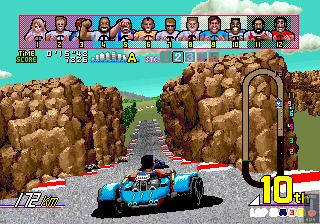 Power Drift (Arcade) screenshot: Racing Action.
