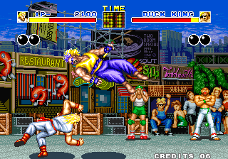 Fatal Fury (Arcade) screenshot: Throw Duck King