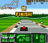 F1 World Grand Prix II for Game Boy Color (Game Boy Color) screenshot: Finish!