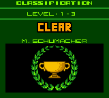 F1 World Grand Prix II for Game Boy Color (Game Boy Color) screenshot: Easy scenario cleared!