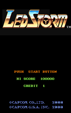 L.E.D. Storm (Arcade) screenshot: Title screen