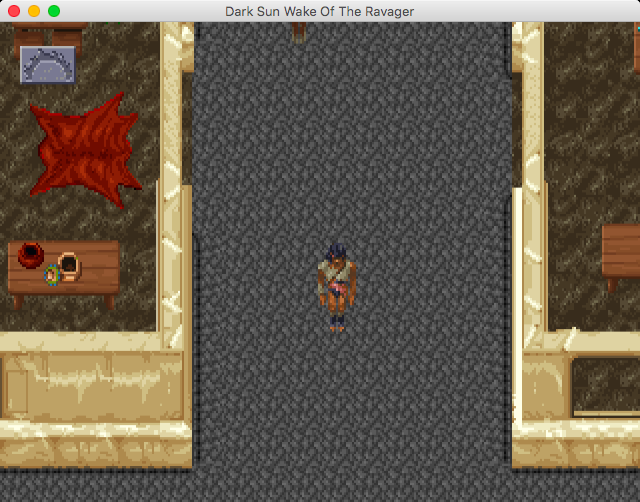Dungeons & Dragons: Dark Sun Series (Macintosh) screenshot: Wake of the Ravager - Starting point