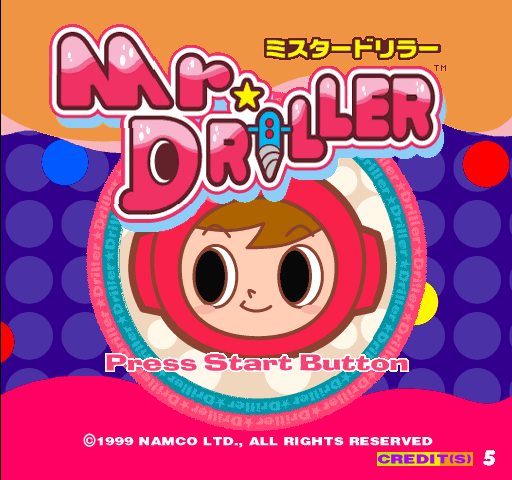 Flyer (affiche) De Borne D'arcade Mr. Driller - Neuf, Marque Namco, Pour Collection Ou Décoration