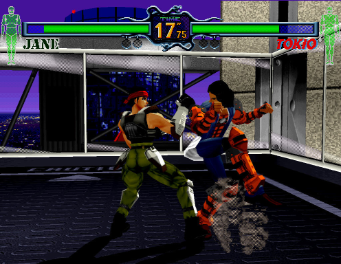 Fighting Vipers (Arcade) screenshot: I feel pain in feet!