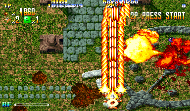 Giga Wing (Arcade) screenshot: Ancient ruins