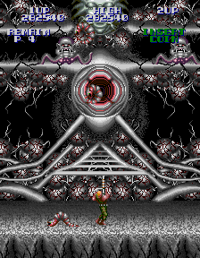 Super Contra (Arcade) screenshot: Stage 3 boss