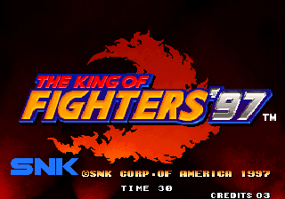 The King of Fighters '97 (Arcade) screenshot: Title screen