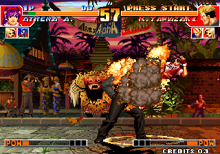 The King of Fighters '97 (Arcade) screenshot: KABOOM!