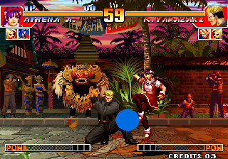 The King of Fighters '97 (Arcade) screenshot: Blue ball