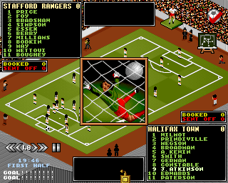 Premier Manager 3 (Amiga) screenshot: Goal !!!